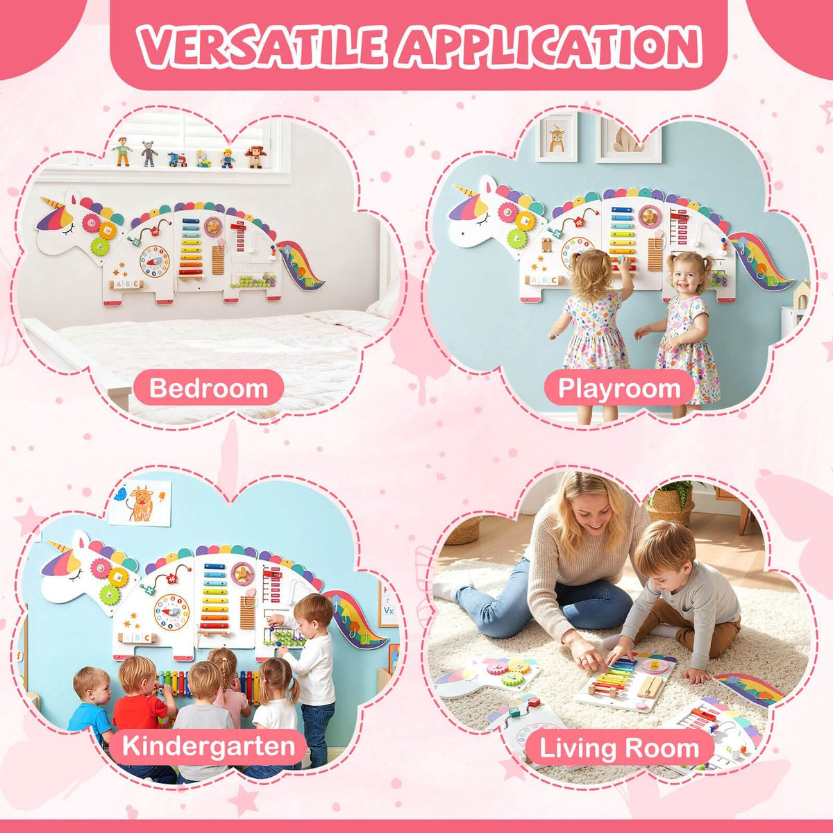 11-in-1 Dinosaur Activity Wall Busy Board product image