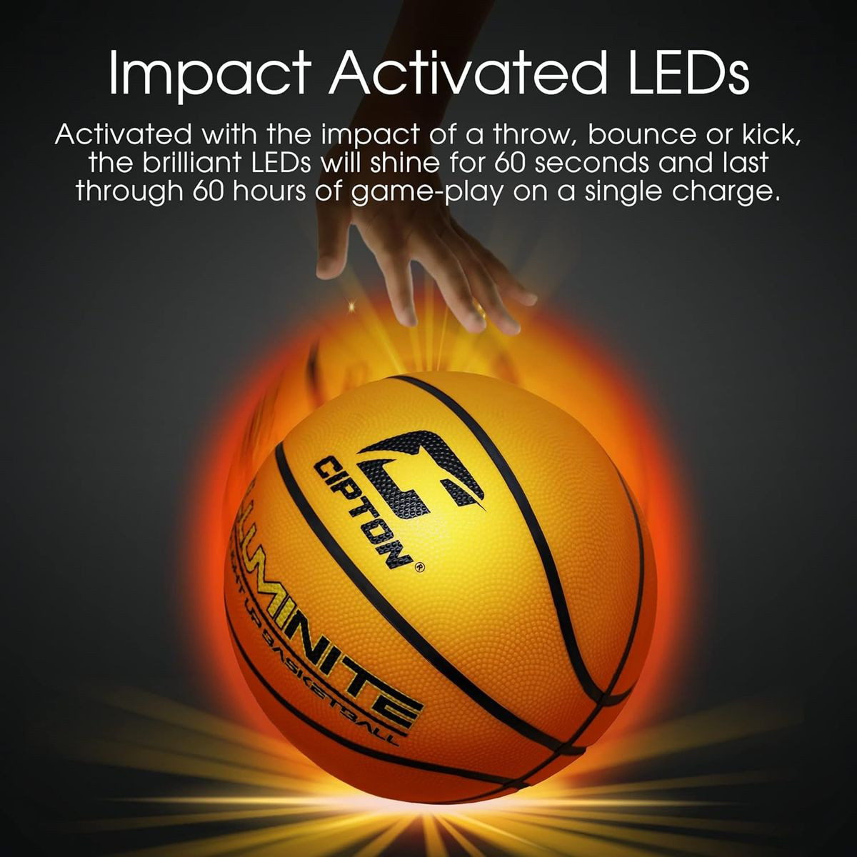 CIPTON LED Rubber Basketball (3 Sizes) product image