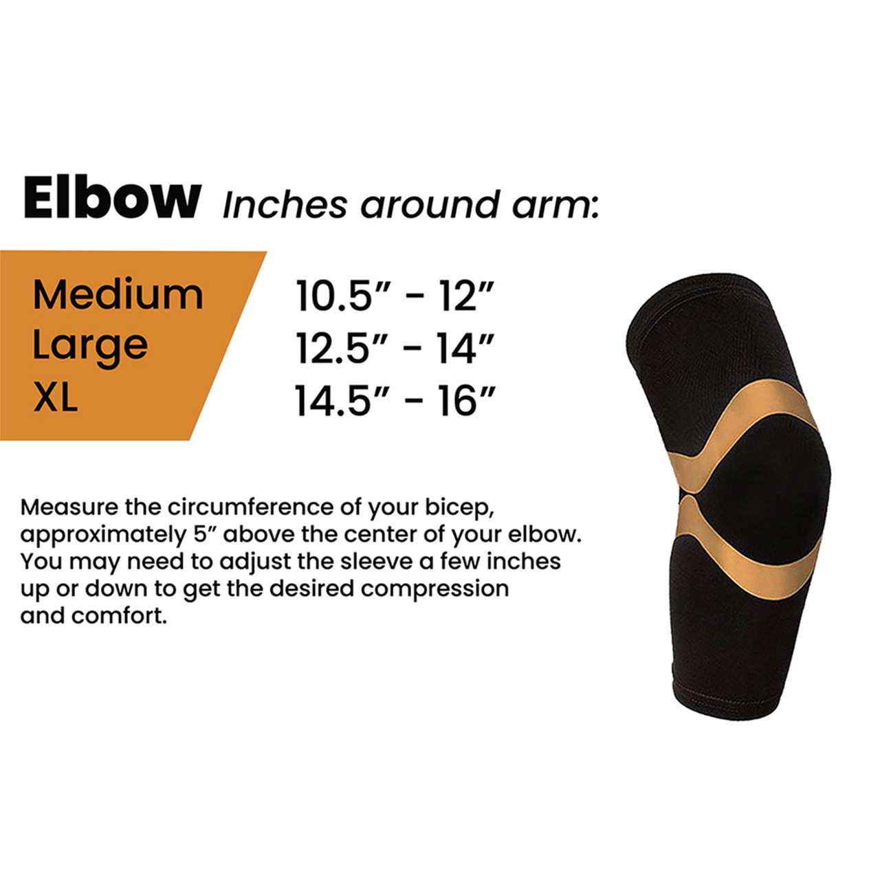 Copper Compression Support And Recovery Elbow Sleeve (2-Pack) product image