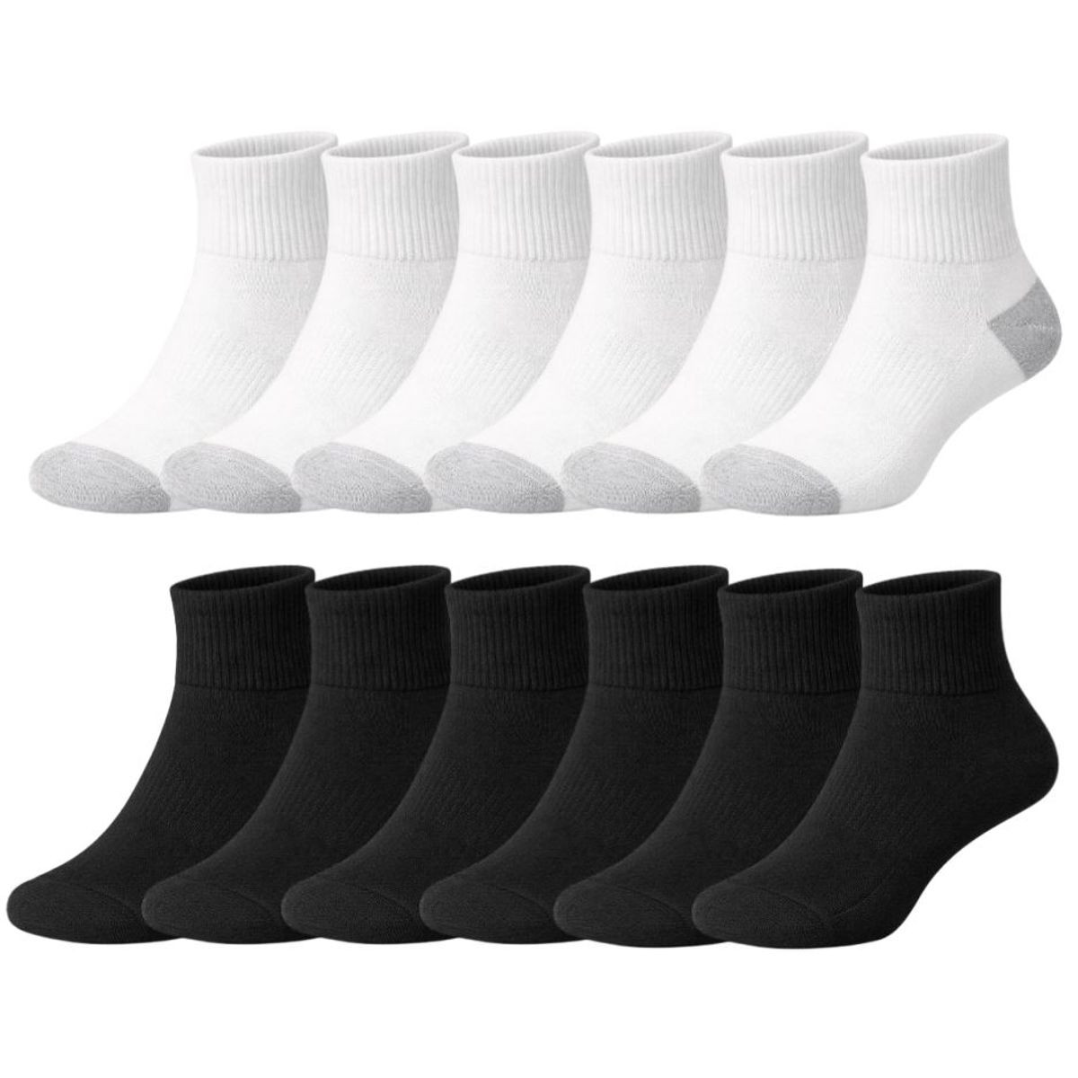 Men's Quarter Length Athletic Everyday Socks (12-Pairs)  product image