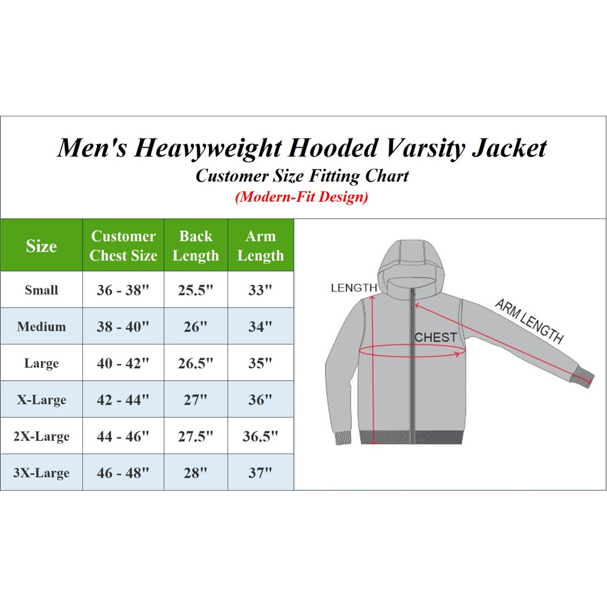 Men's Hooded Varsity Jacket with Detachable Hood  product image