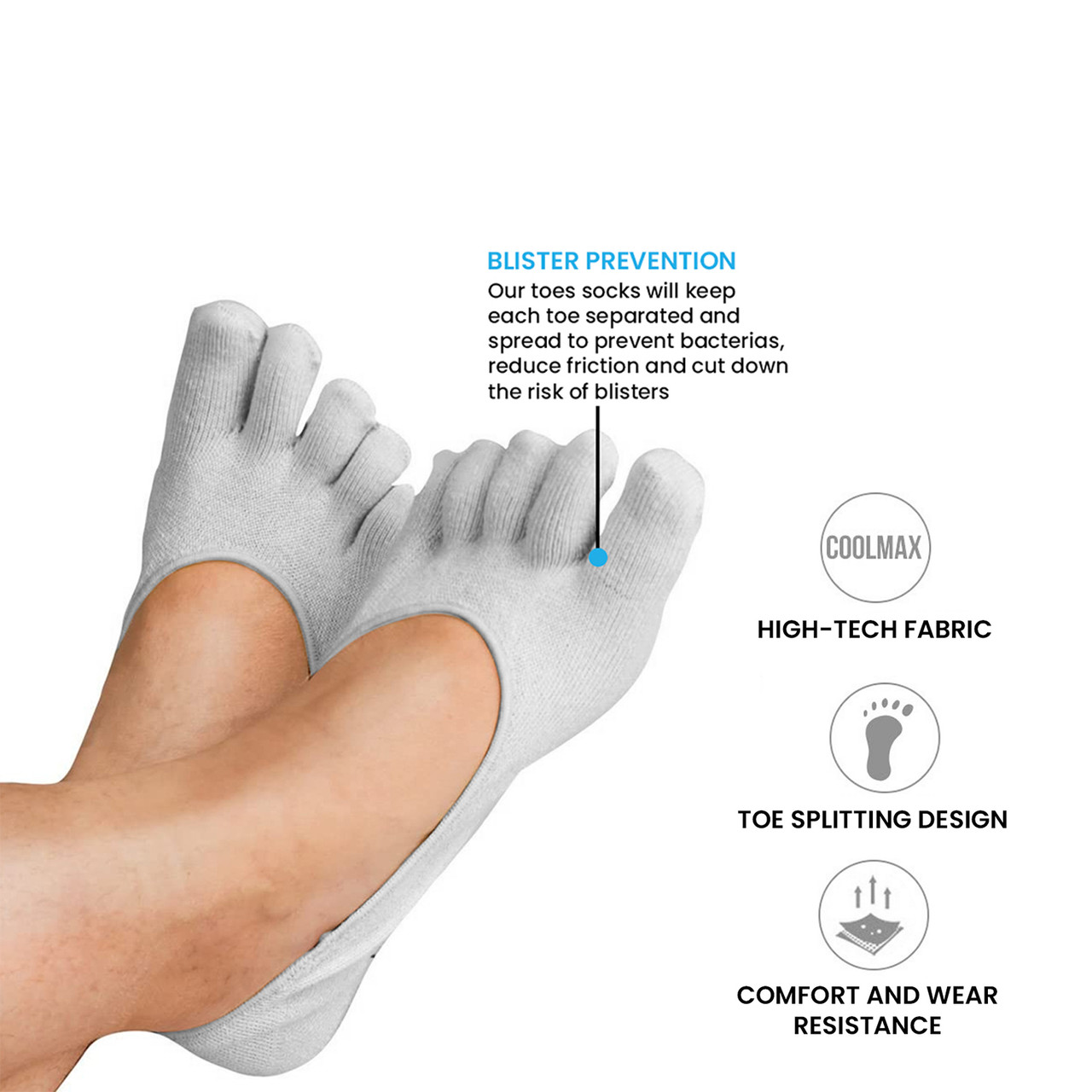 Therapeutic Invisible Gel Toe Socks product image