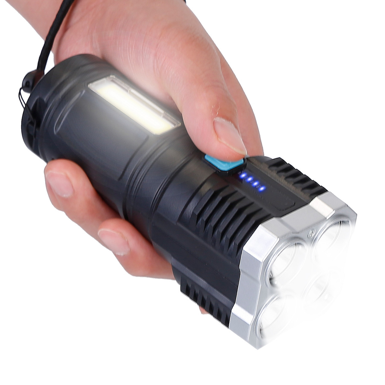 Quad-LED Rechargeable Flashlight by LakeForest® product image