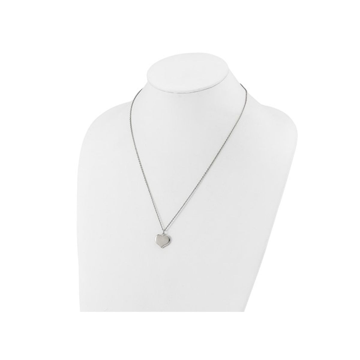 Stainless Steel Heart Pendant Necklace with Chain (20.5 Inches) product image