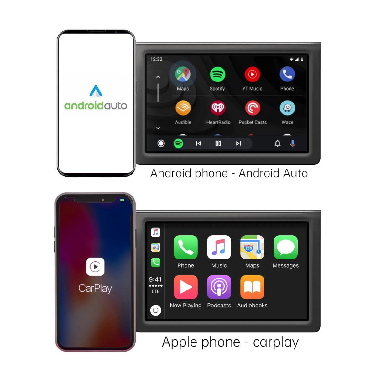 2-in-1 Wireless CarPlay & Android Auto Adapter product image