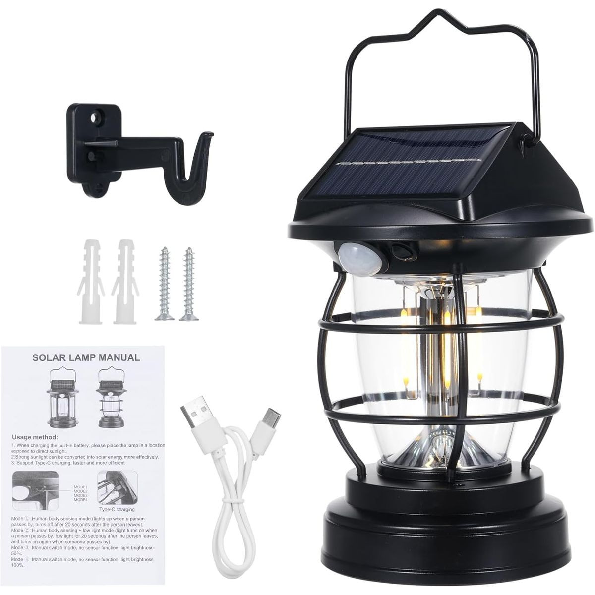 Seamless Outdoors Solar-Powered Lantern (2-Pack) product image