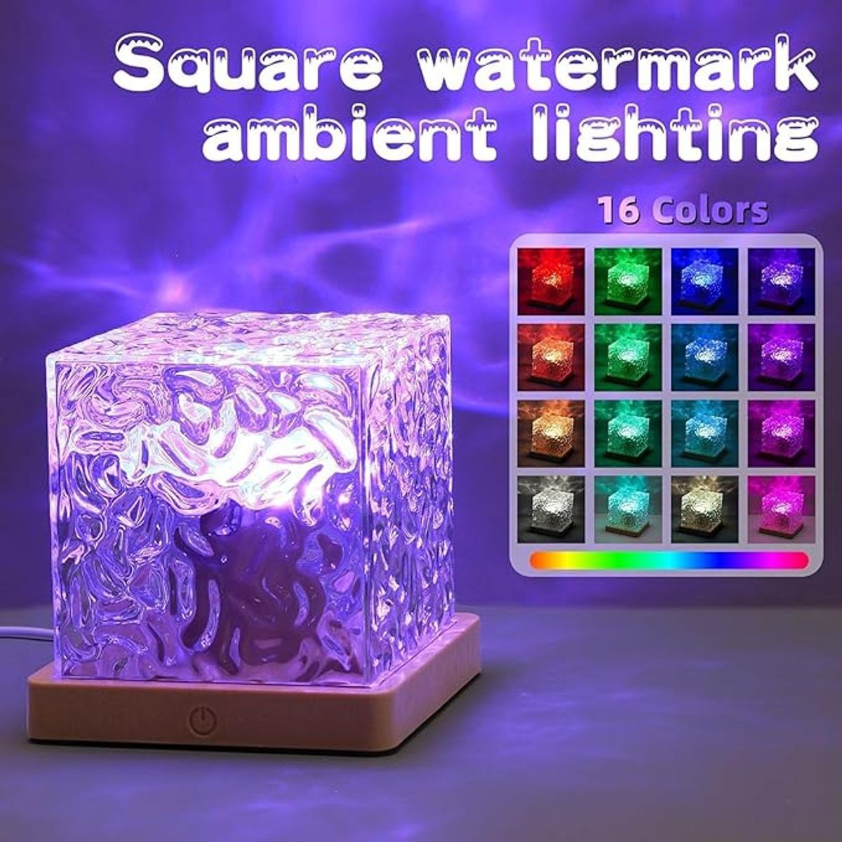Northern Lights Aurora Projector 16-Color Changing Crystal Lamp  product image