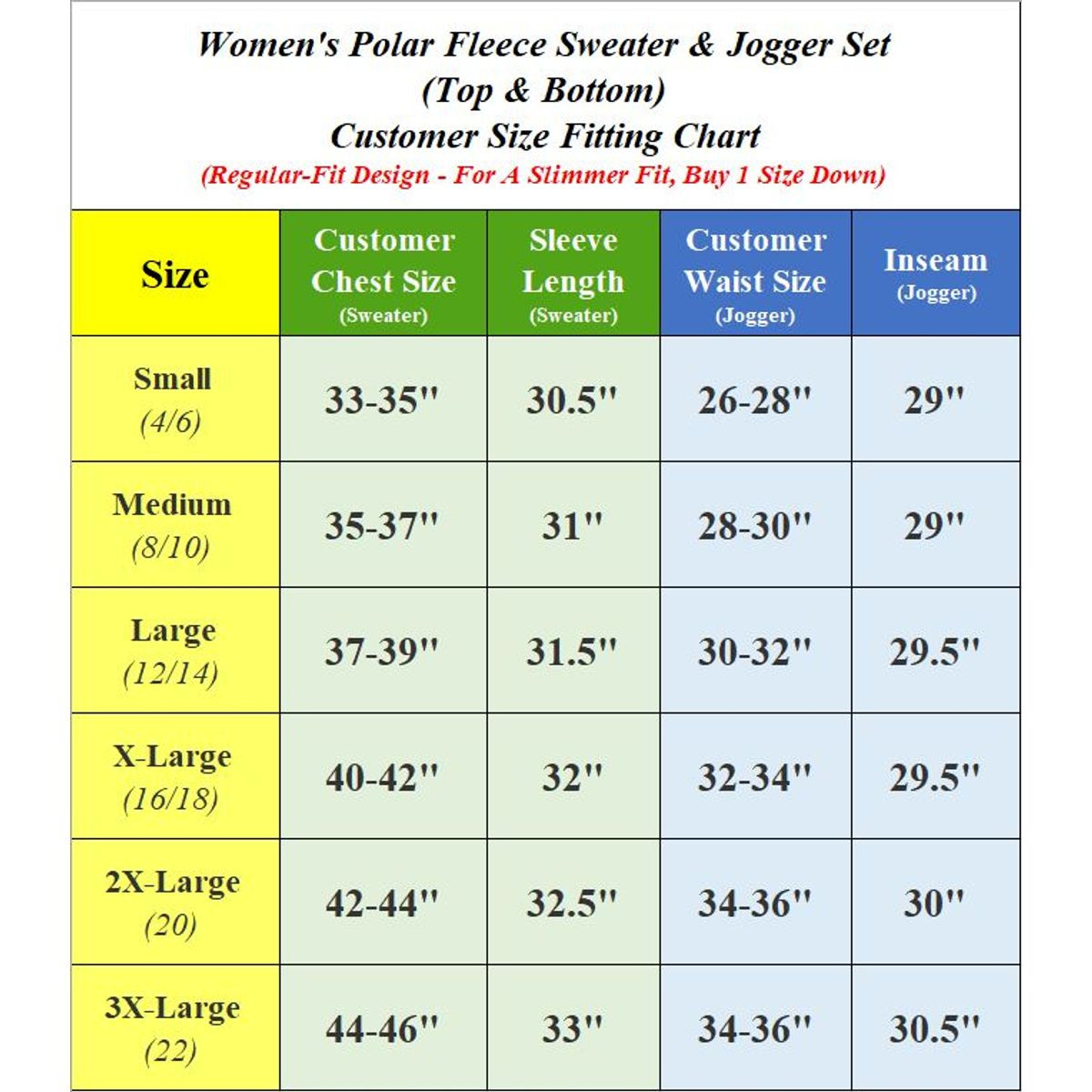 Women’s Cozy Polar Fleece Sweater & Jogger Lounge Set product image