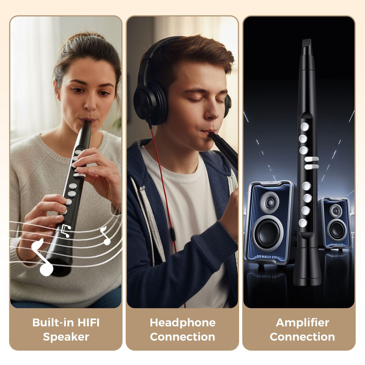 Electronic Saxophone with Wireless MIDI 4-Octave Range  product image