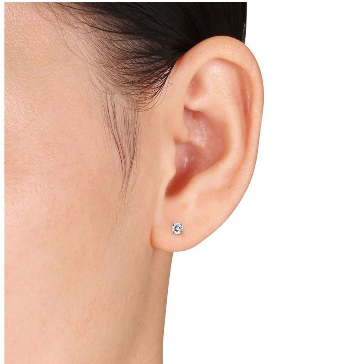 1/4 Carat Diamond Solitaire Earrings in 14K White Gold product image