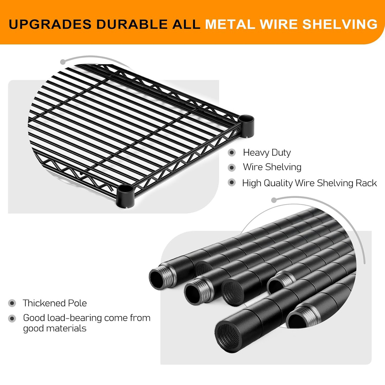 4-Tier Double Row Adjustable Garage Storage Shelves product image