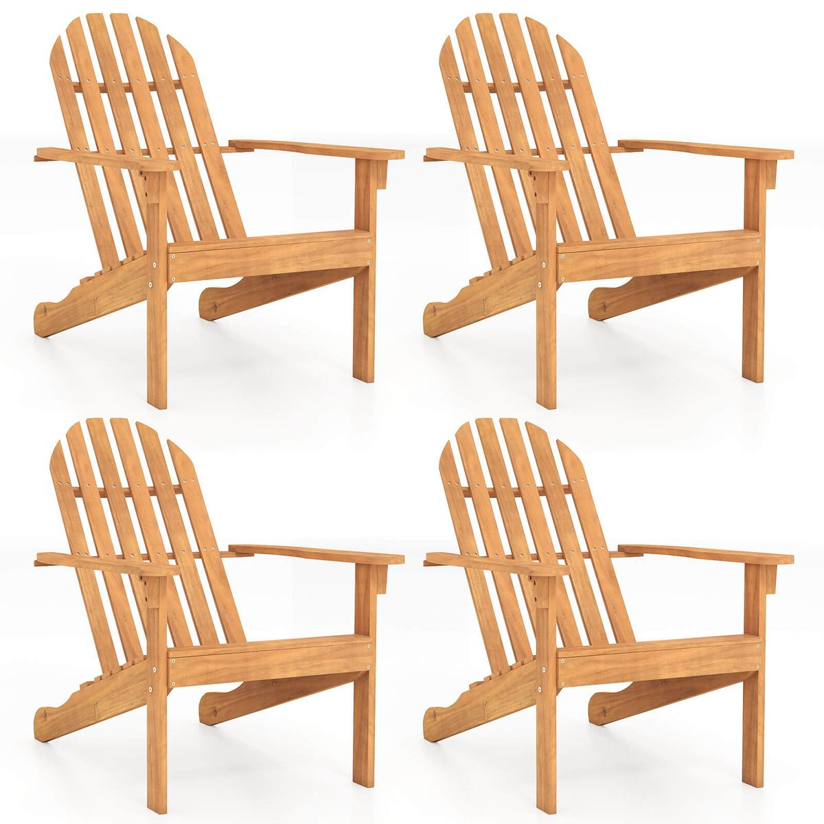 Patio Adirondack Chair with 103° Reclined Backrest product image