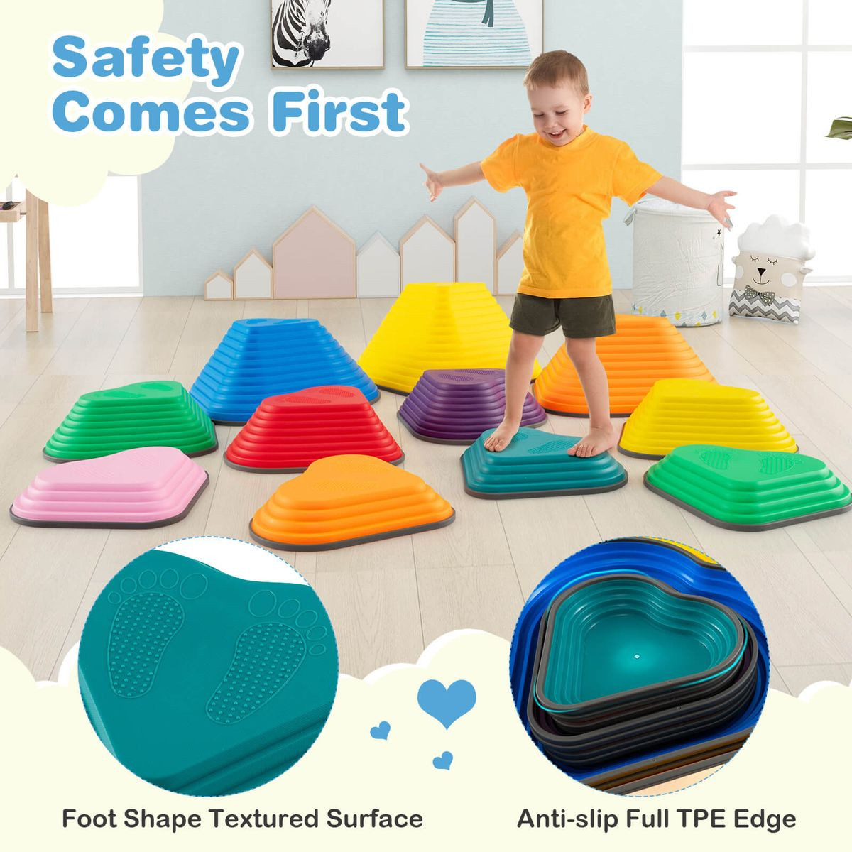11-Piece Kids Stackable Stepping Stones  product image