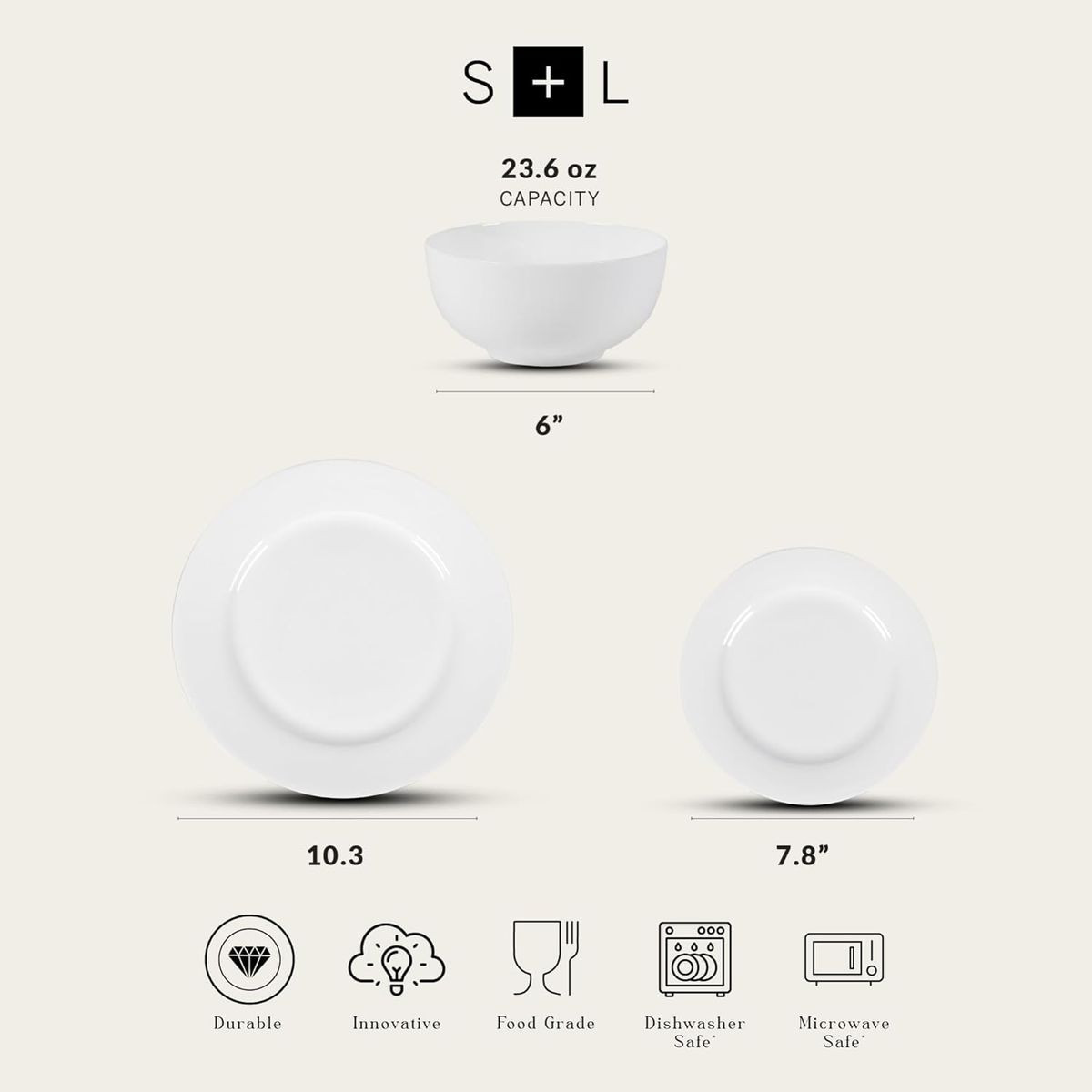 Stone Lain Aria Bone China Dinnerware Set (12 Pieces) product image