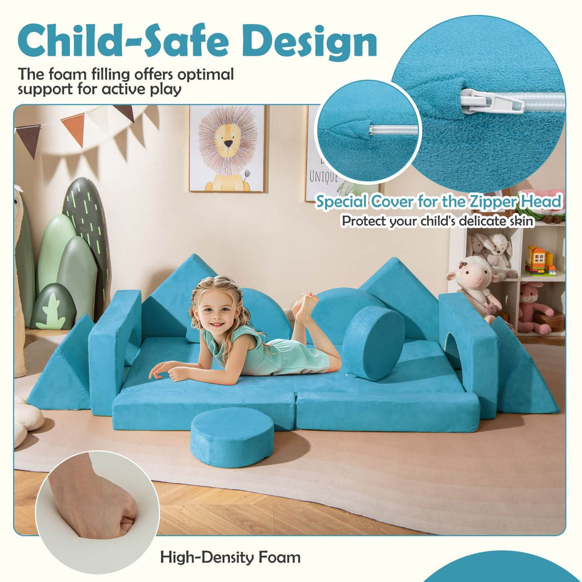 Kids' Modular Play Sectional Sofa (14 Pieces) product image