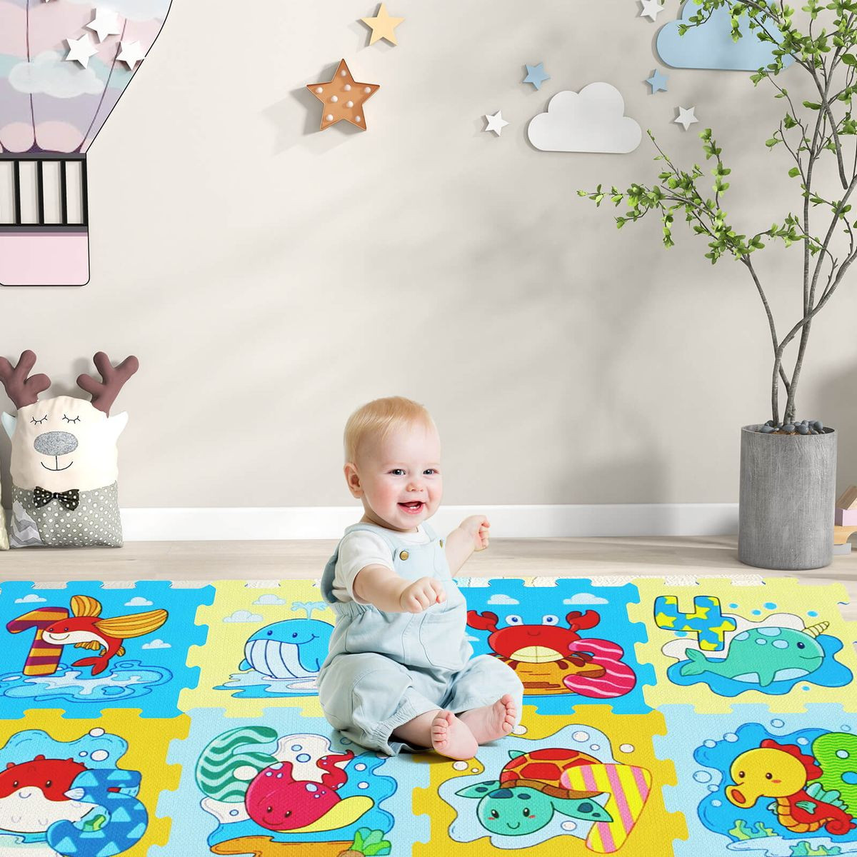 Kids' Foam Puzzle Play Mat (8-Pieces) product image