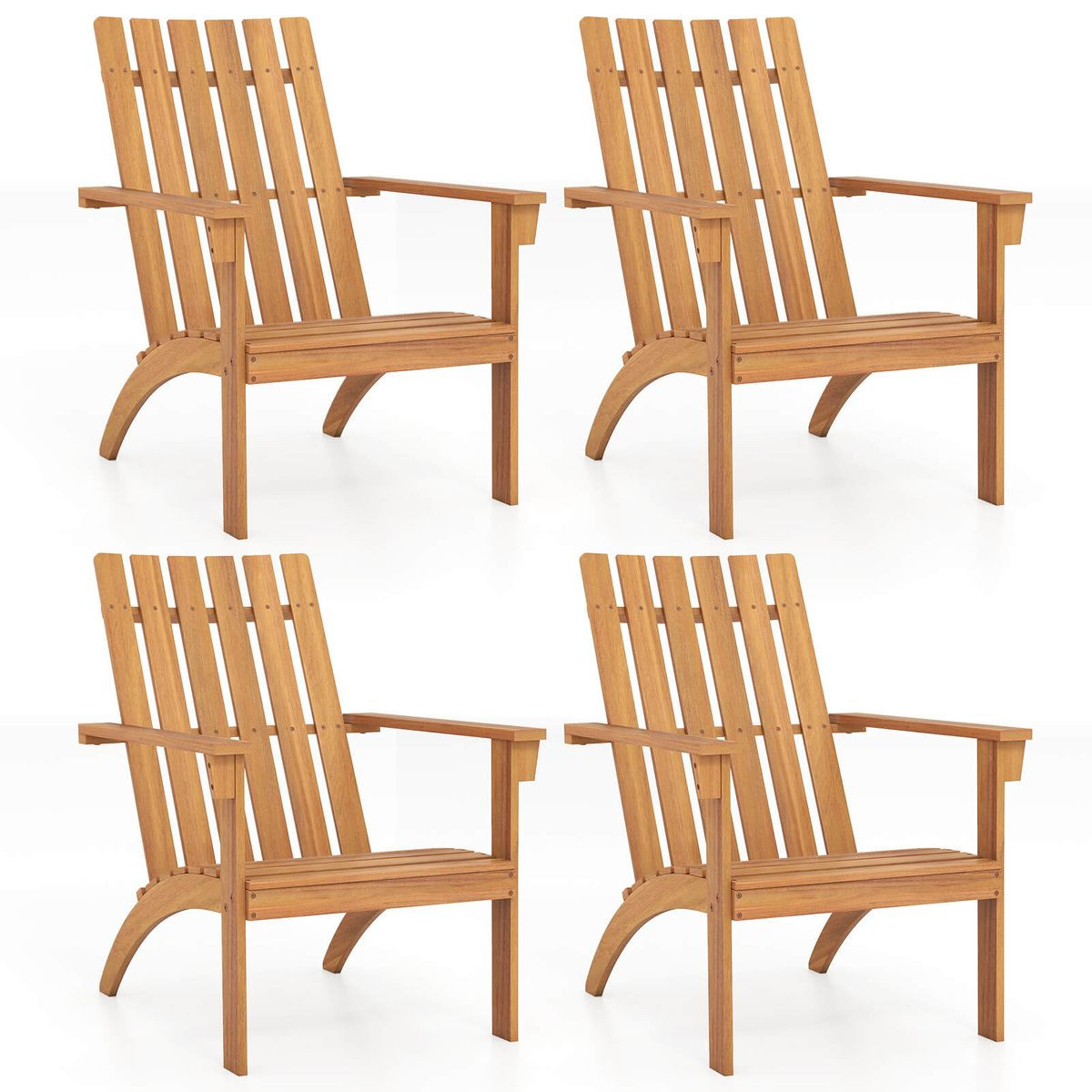 Patio Adirondack Chair with 100° Reclined Backrest product image