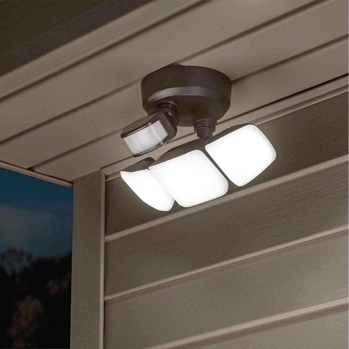  Mr Beams Wired Pro 3-Head Outdoor Motion Sensing LED Security Light product image