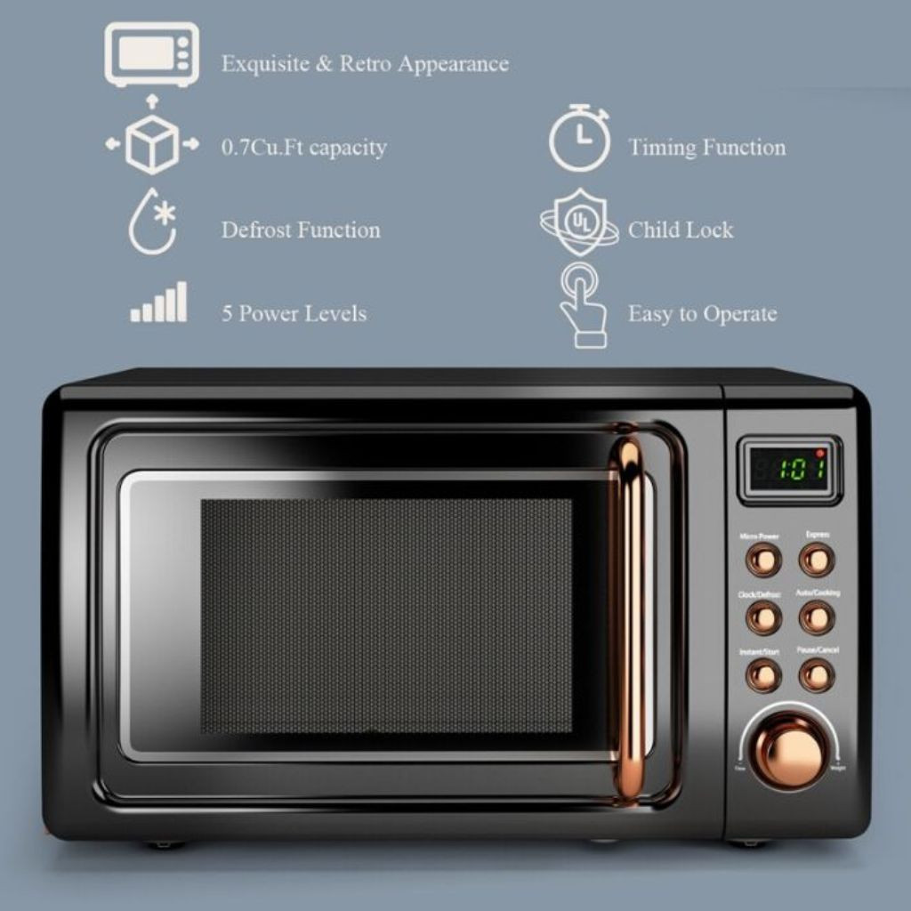 Retro Countertop Microwave Oven product image