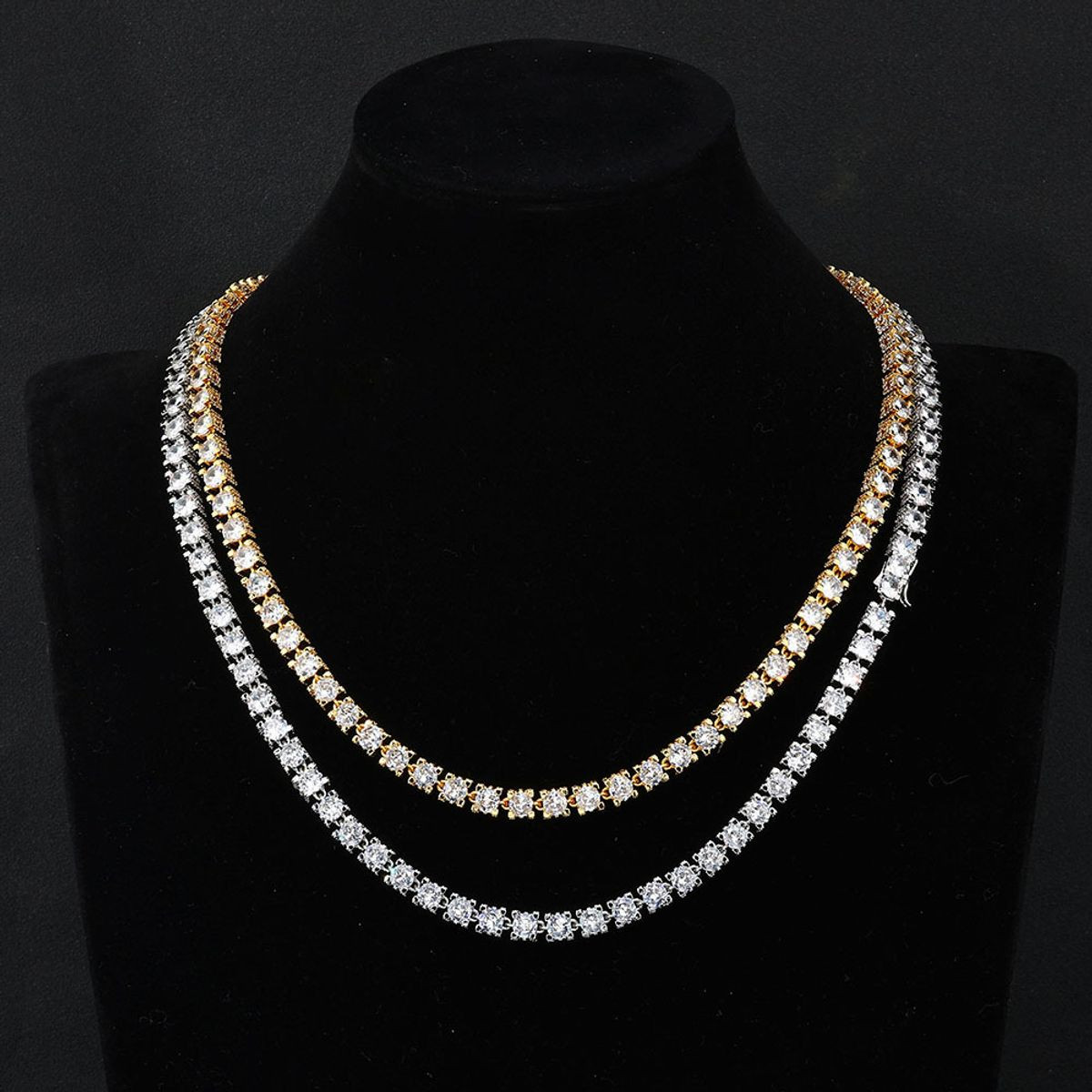 18K Iced Out Choker Necklace product image