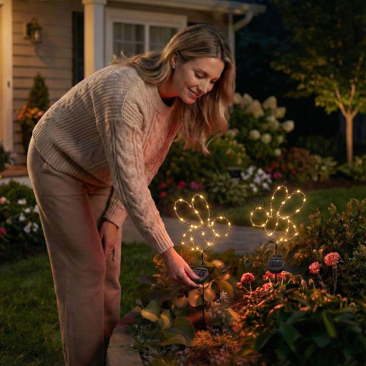 Solar Powered LED Garden Stake Light (Set of 2) product image