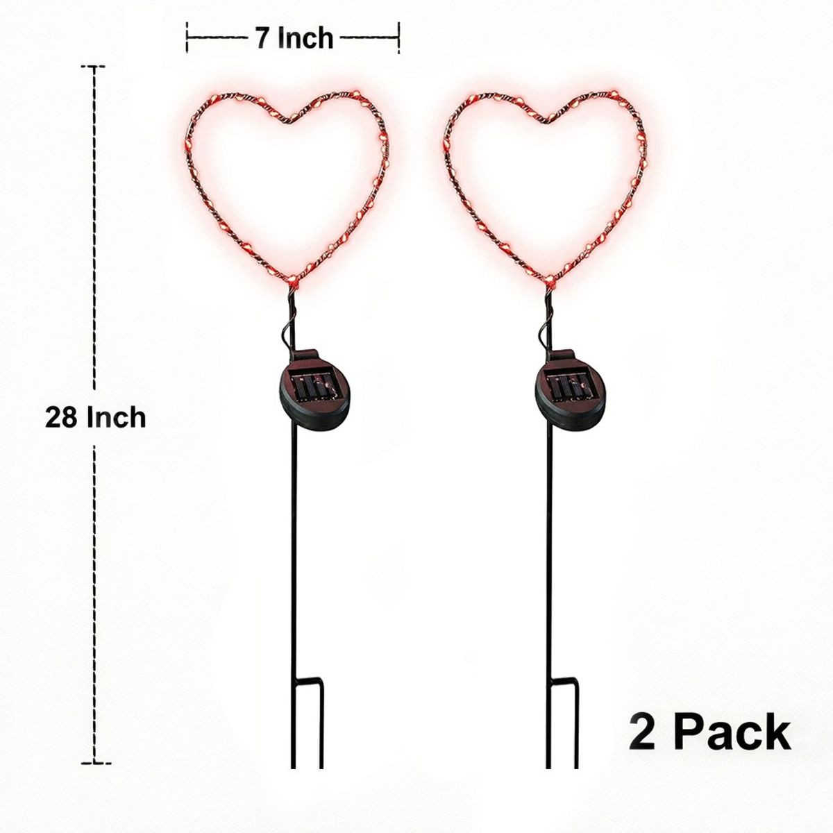 Solar Powered LED Garden Stake Light (Set of 2) product image