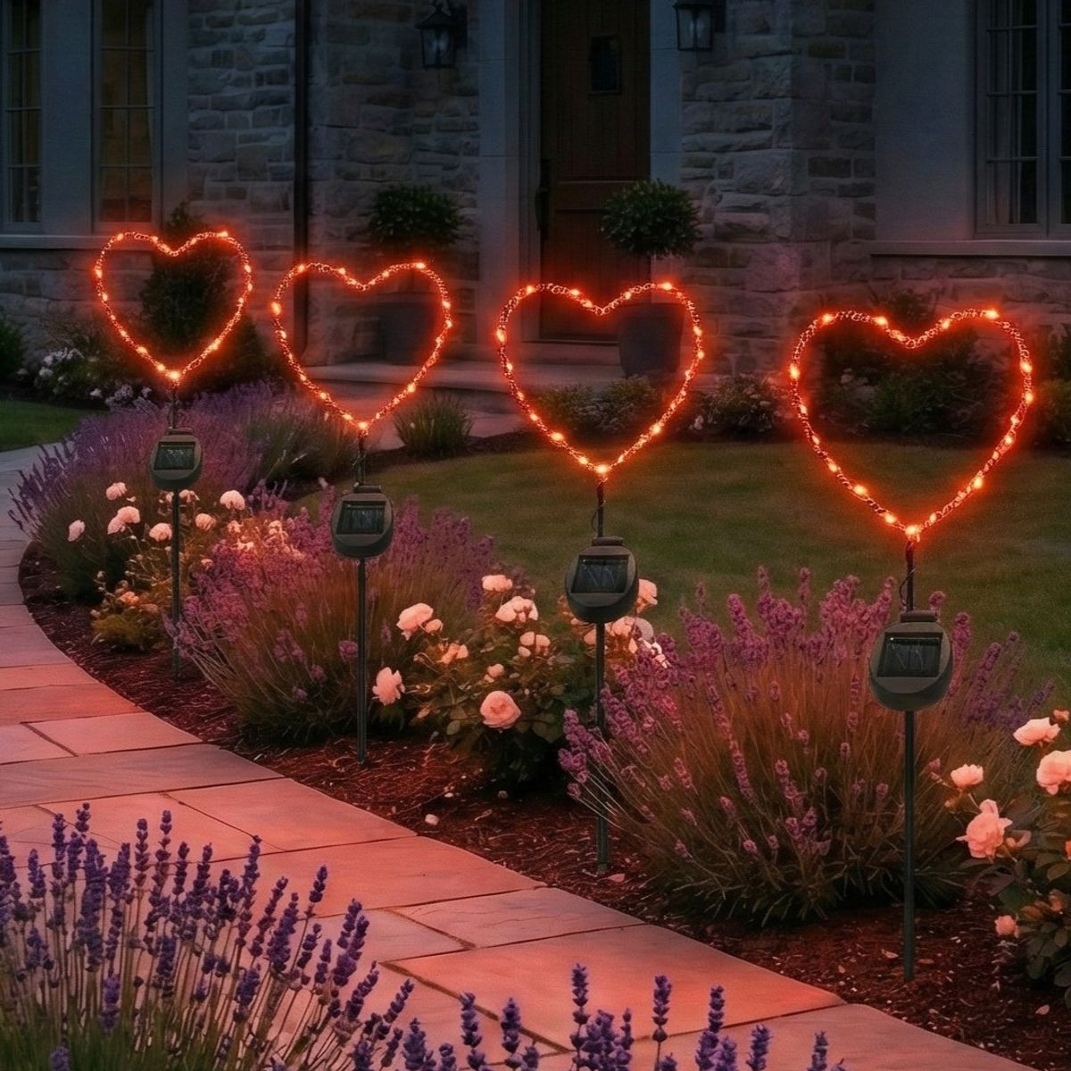 Solar Powered LED Garden Stake Light (Set of 2) product image