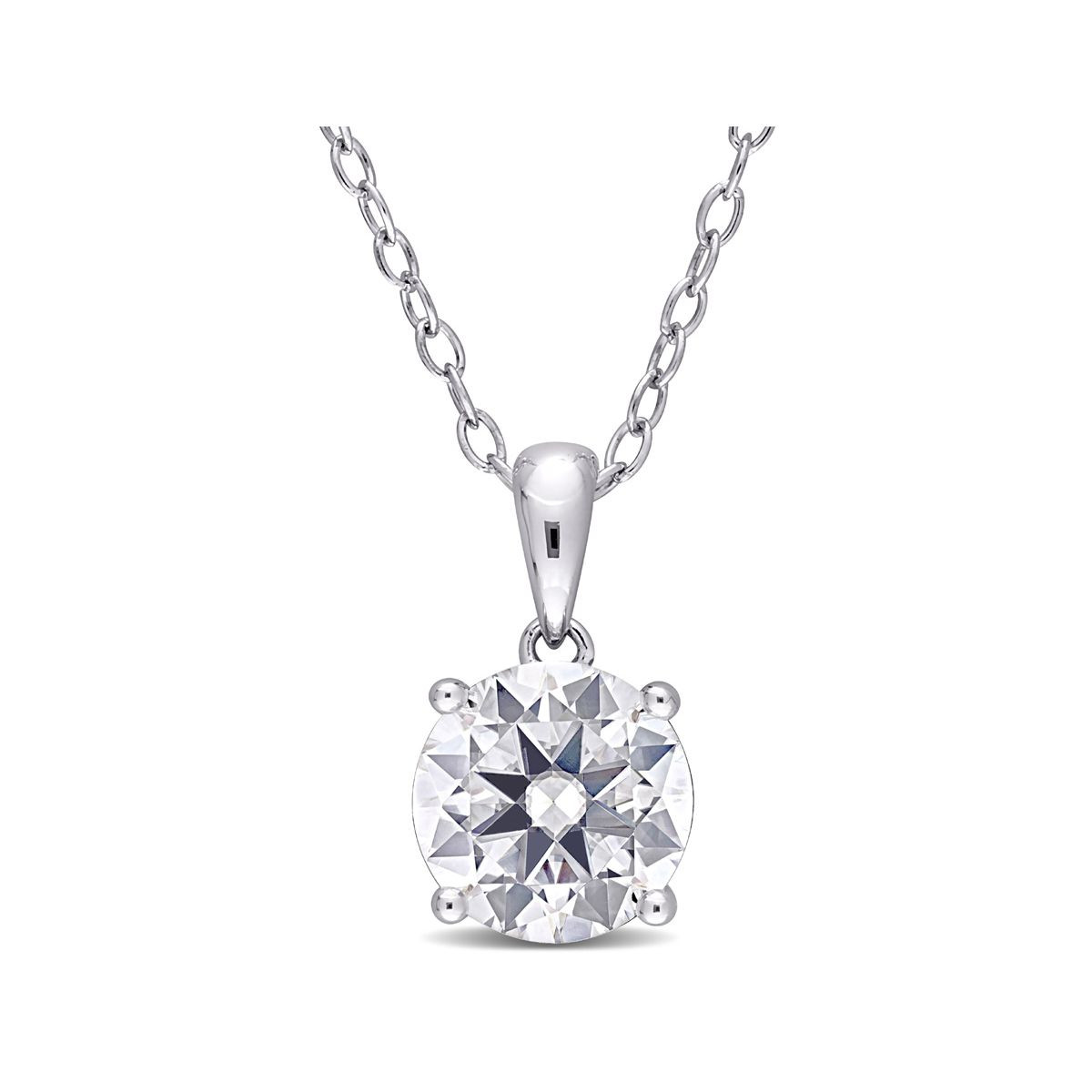 1.85 Carat (ctw) Lab-Created Moissanite Solitaire Necklace  product image