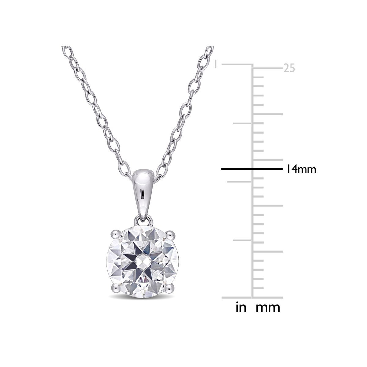 1.85 Carat (ctw) Lab-Created Moissanite Solitaire Necklace  product image