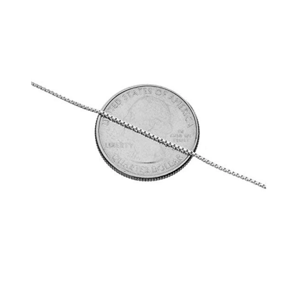 Sterling Silver Box Chain - Choose 16" - 22" Lengths product image