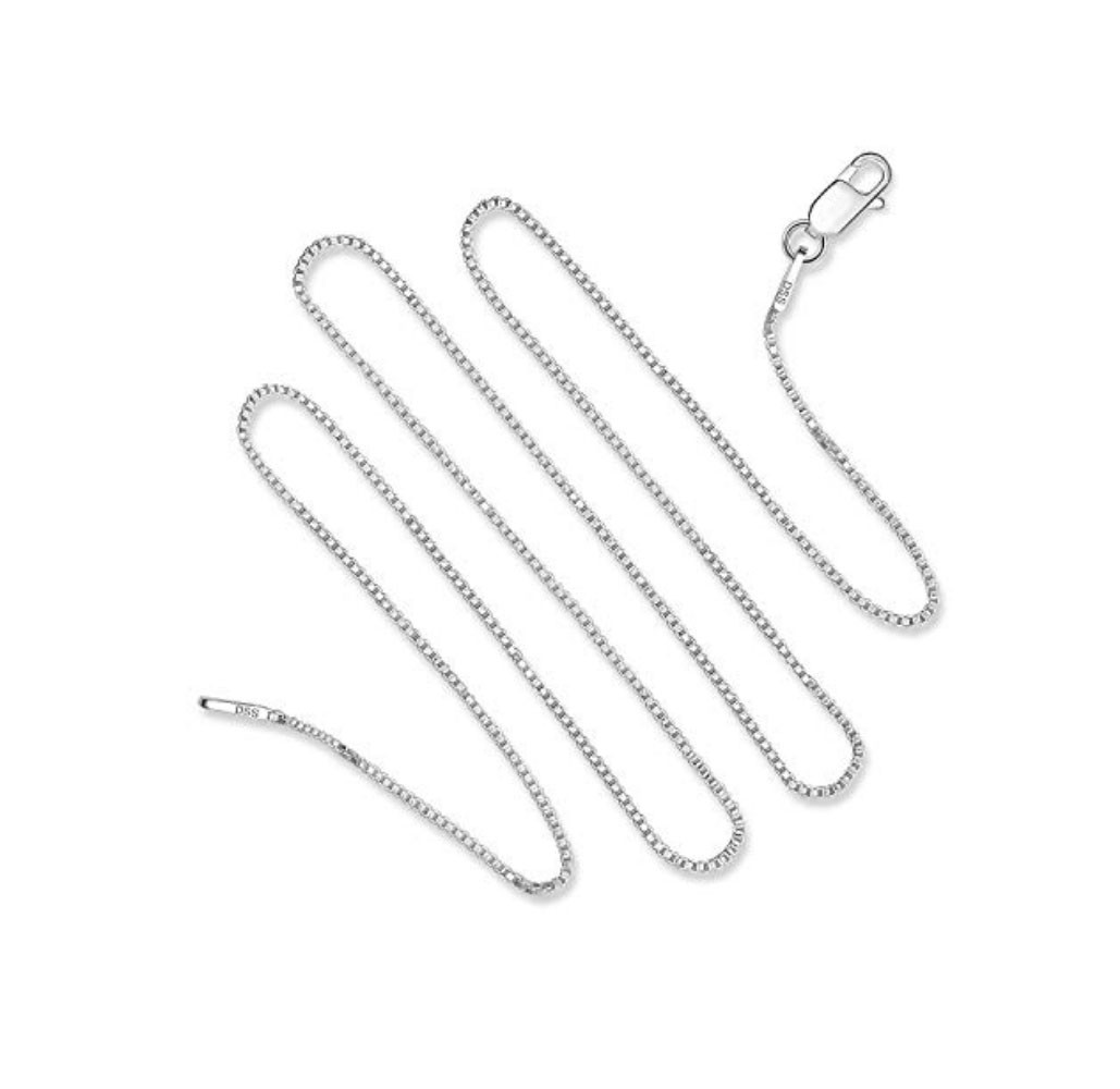 Sterling Silver Box Chain - Choose 16" - 22" Lengths product image