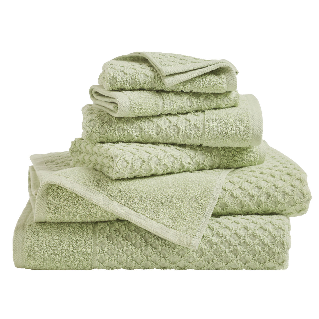 Waffle Diamond Bath Towels (2, 4, or 6-Pack) product image