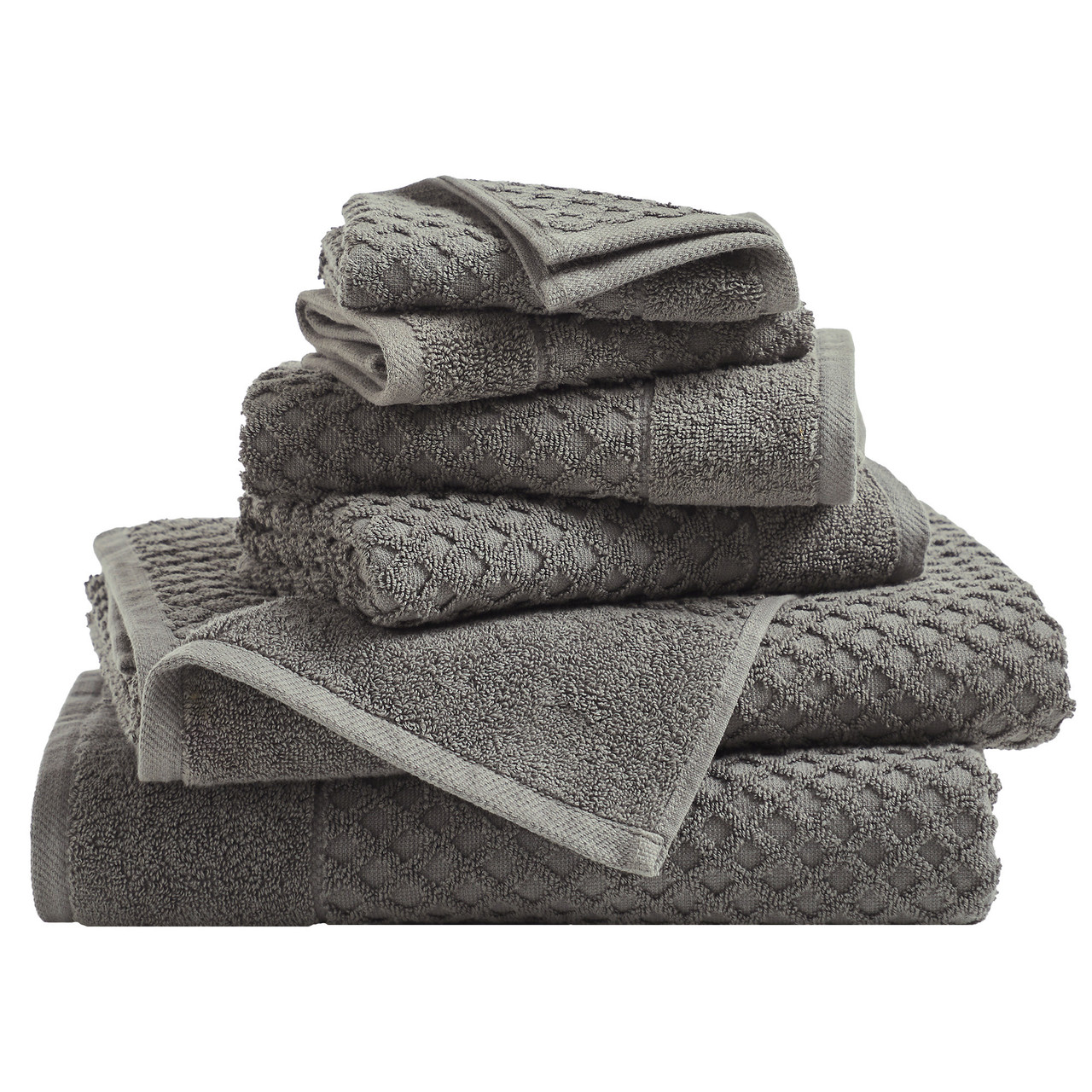 Waffle Diamond Bath Towels (2, 4, or 6-Pack) product image
