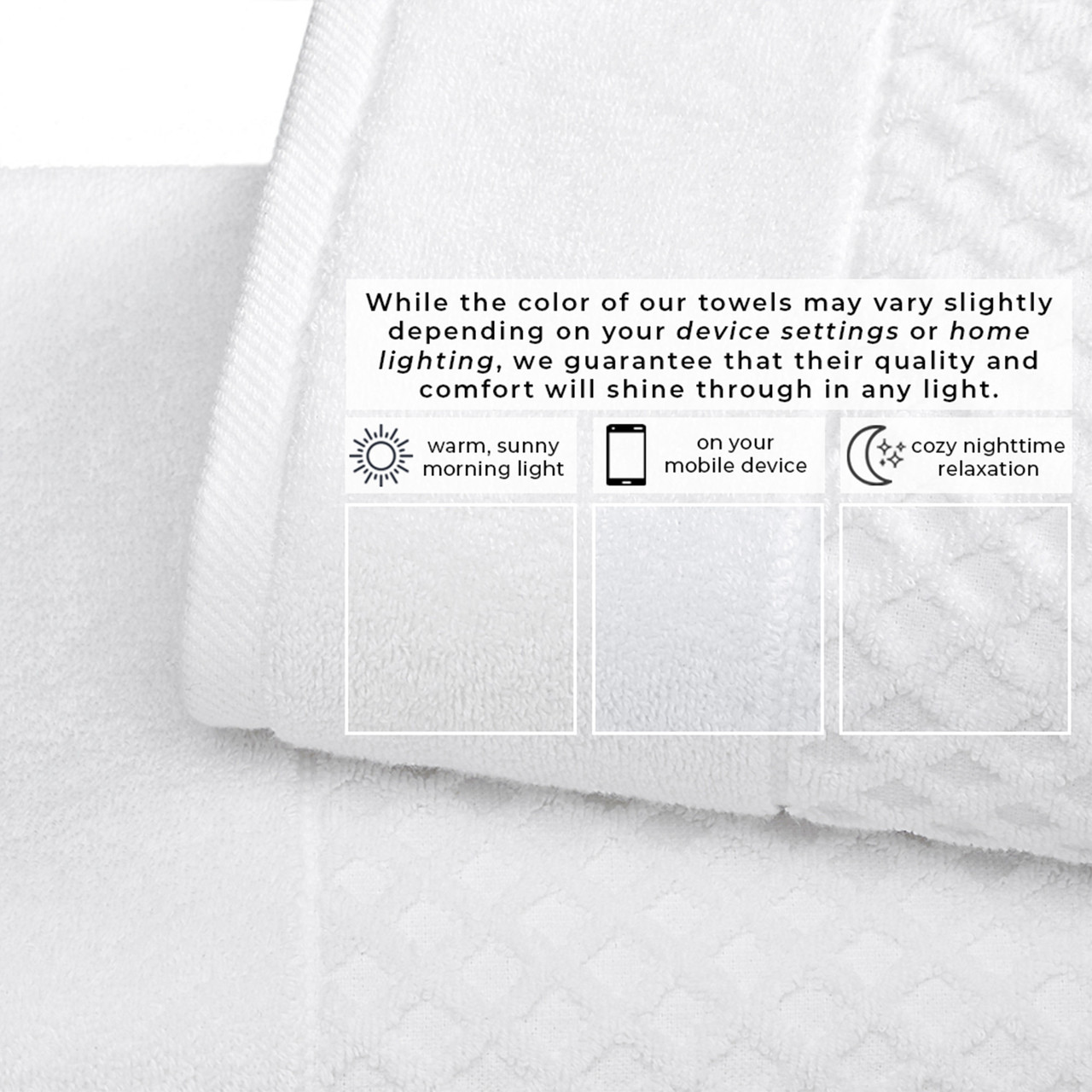 Waffle Diamond Bath Towels (2, 4, or 6-Pack) product image