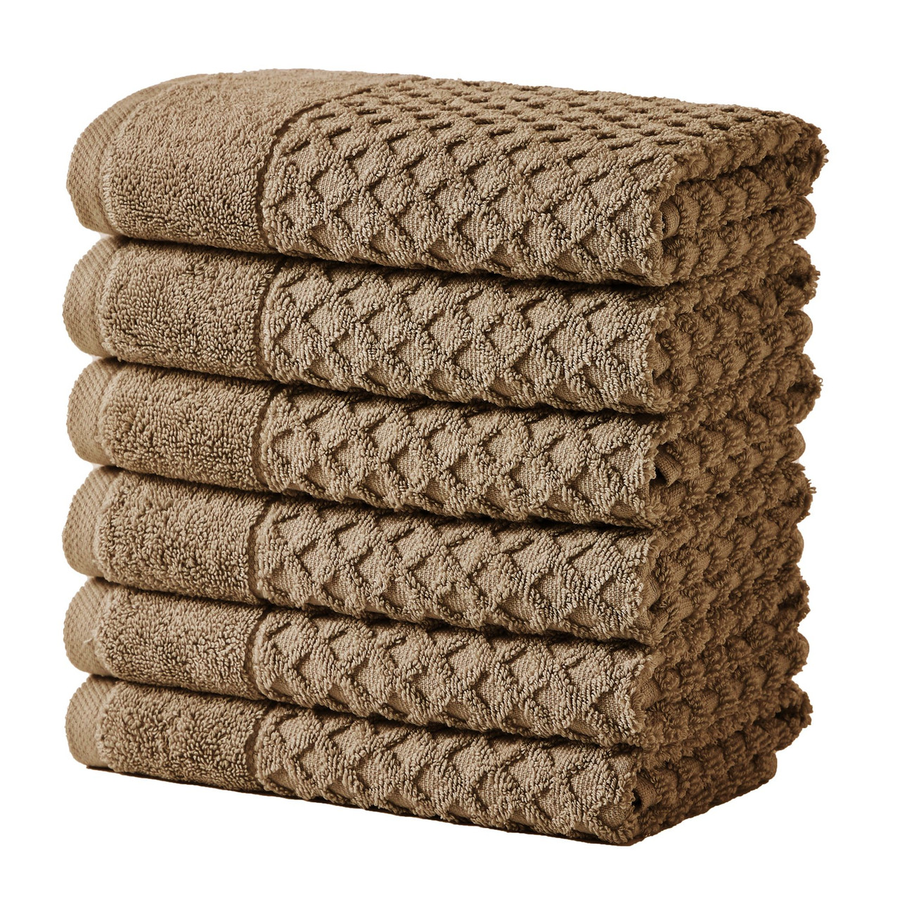 Waffle Diamond Bath Towels (2, 4, or 6-Pack) product image