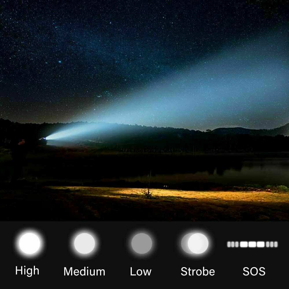 5-Mode USB Rechargeable LED Flashlight product image