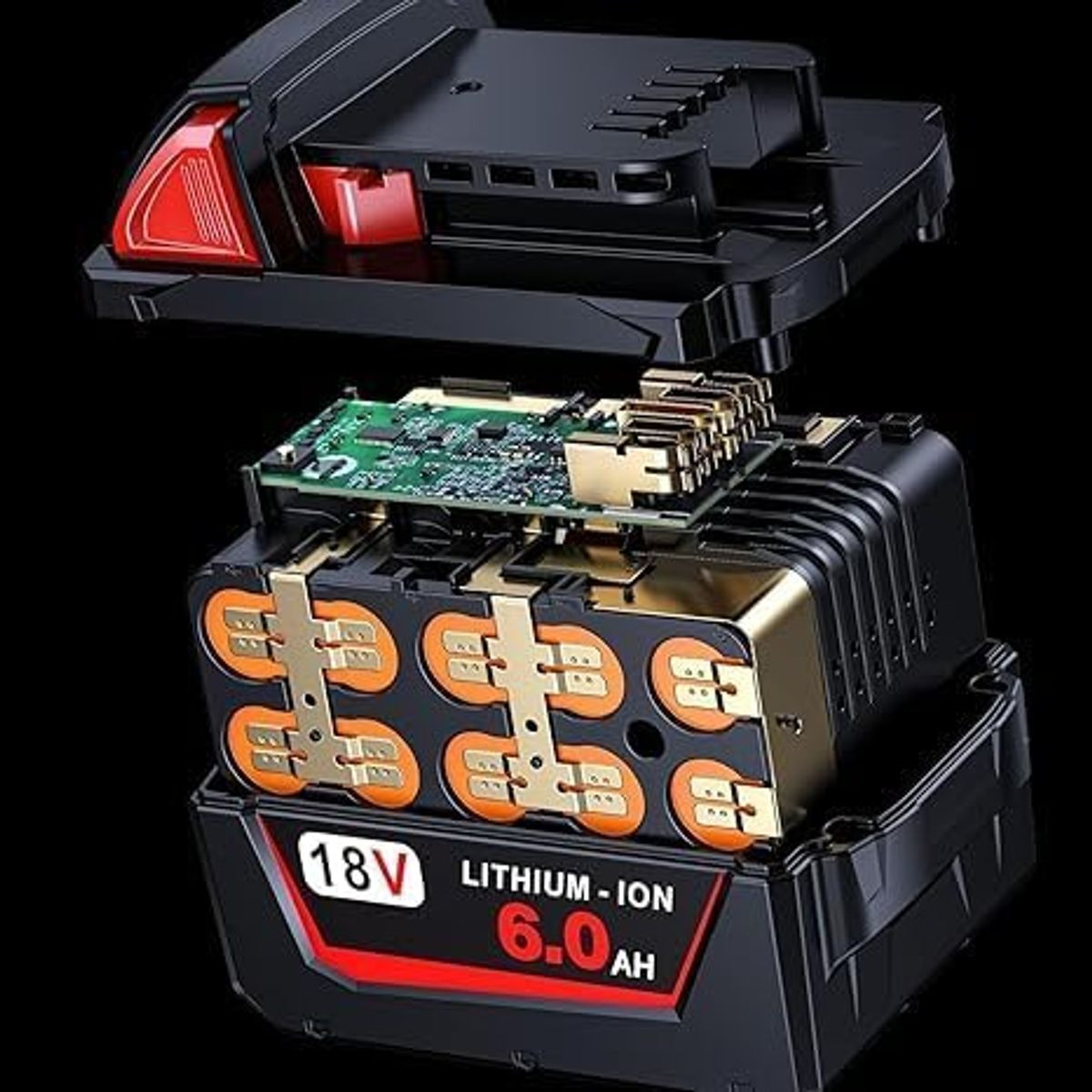 6.0Ah 18V Replacement Milwaukee Batteries (2-Pack) product image