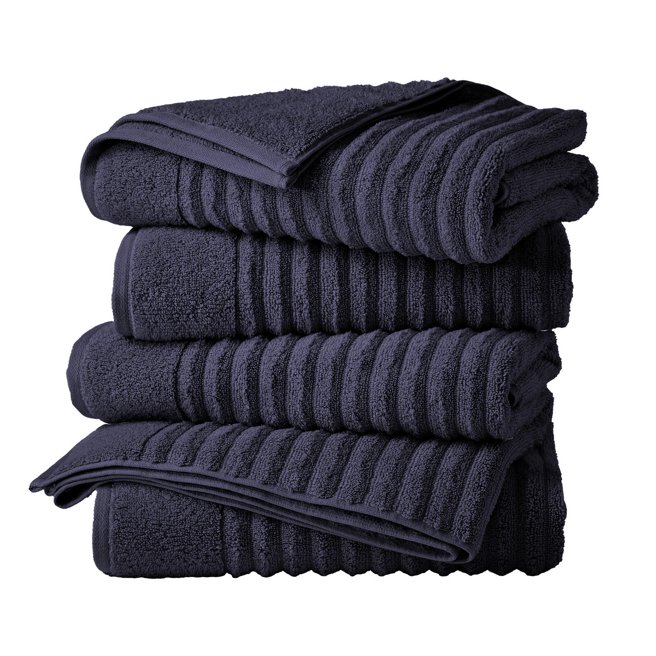 Ribbed Cotton Bath Towels (2, 4 or 6- Pack) product image