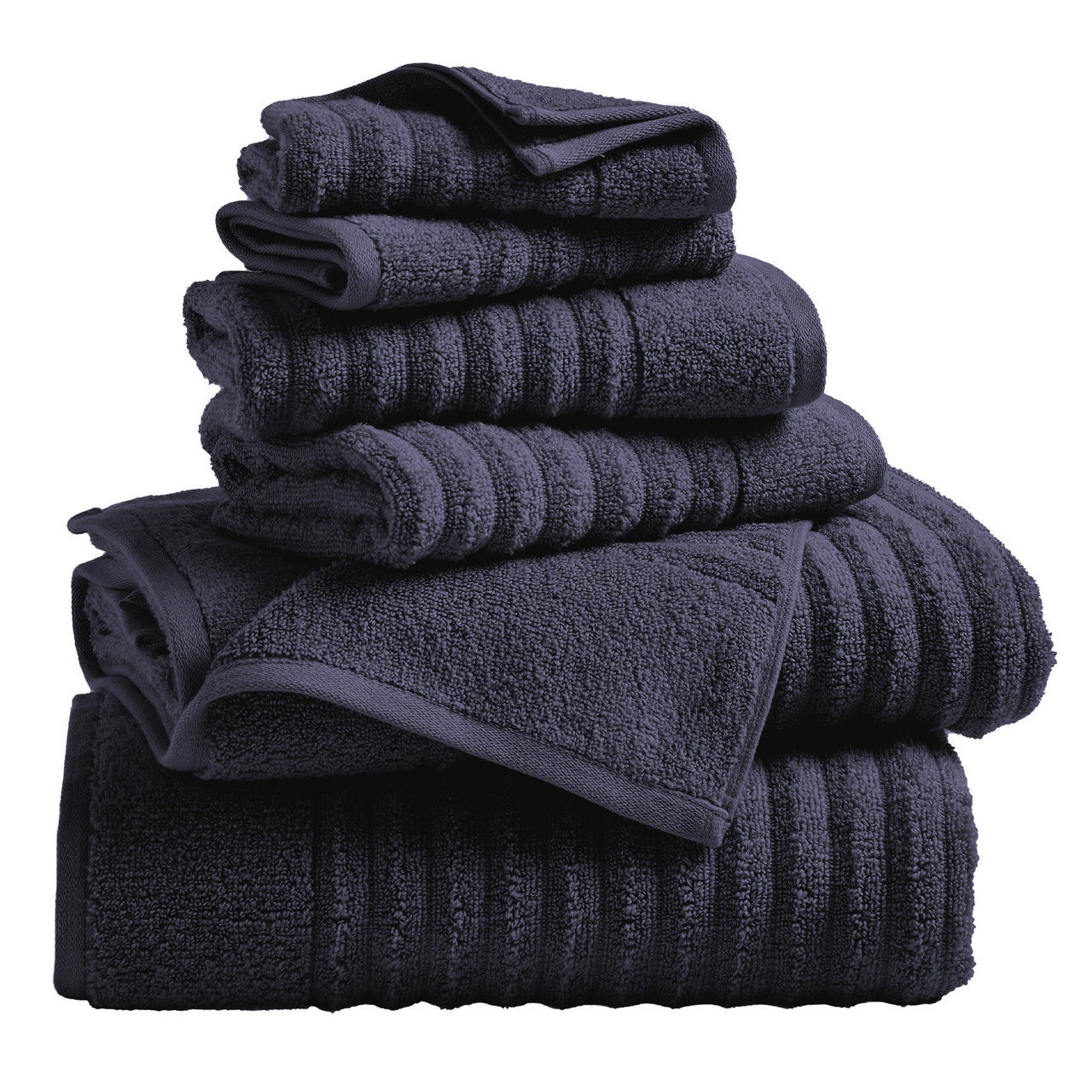 Ribbed Cotton Bath Towels (2, 4 or 6- Pack) product image