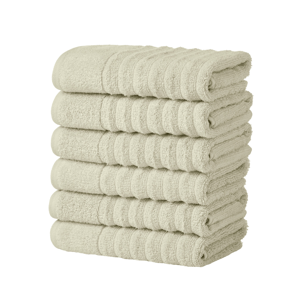 Ribbed Cotton Bath Towels (2, 4 or 6- Pack) product image