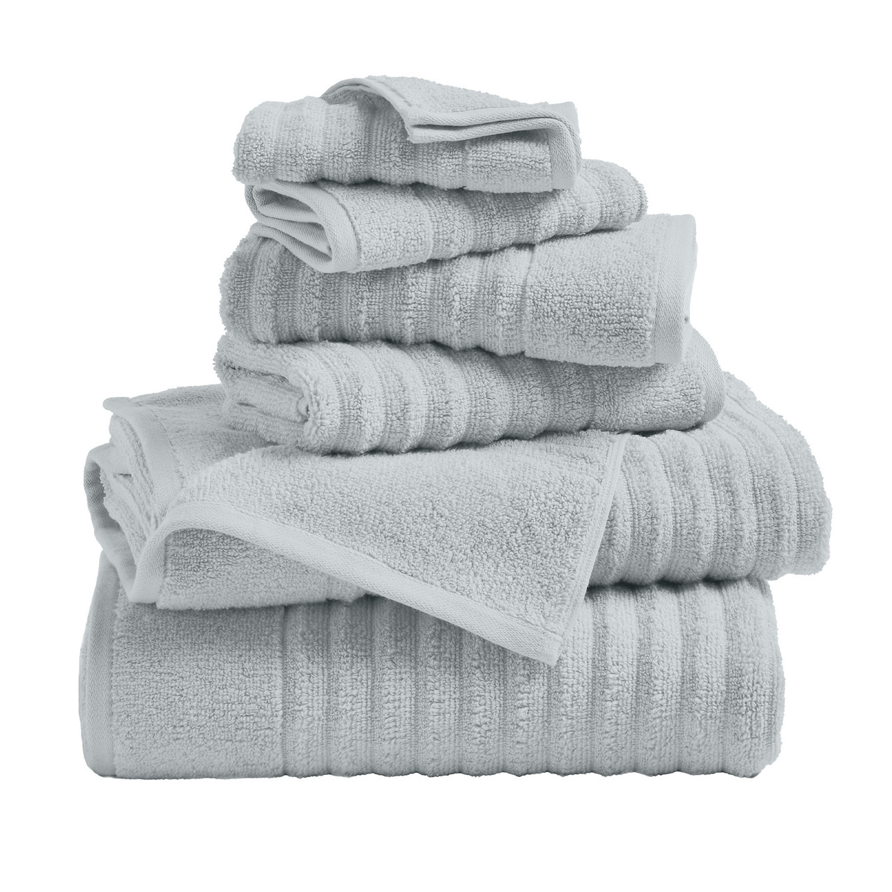 Ribbed Cotton Bath Towels (2, 4 or 6- Pack) product image