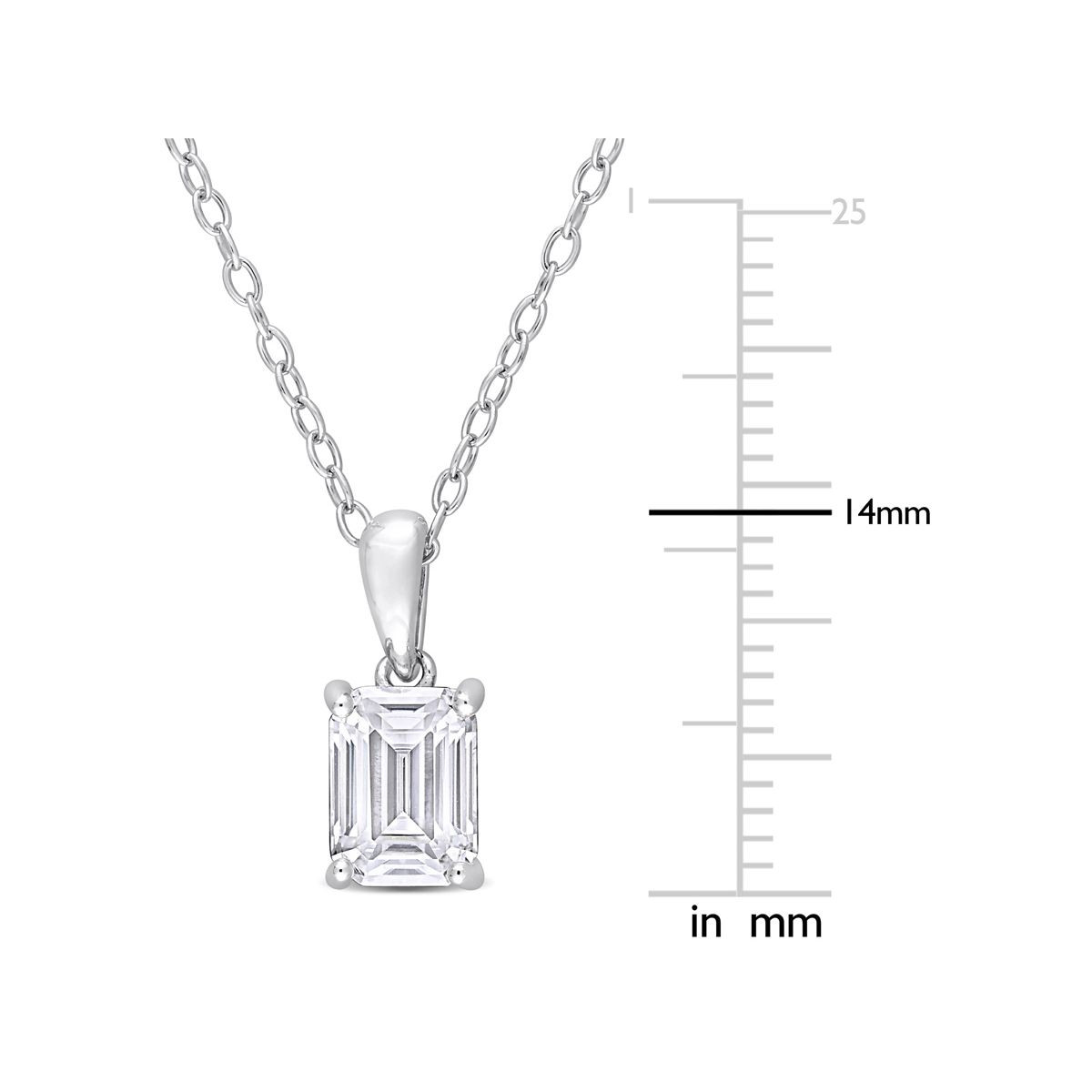 1.00 Carat (ctw) Simulated Moissanite Solitaire Necklace product image