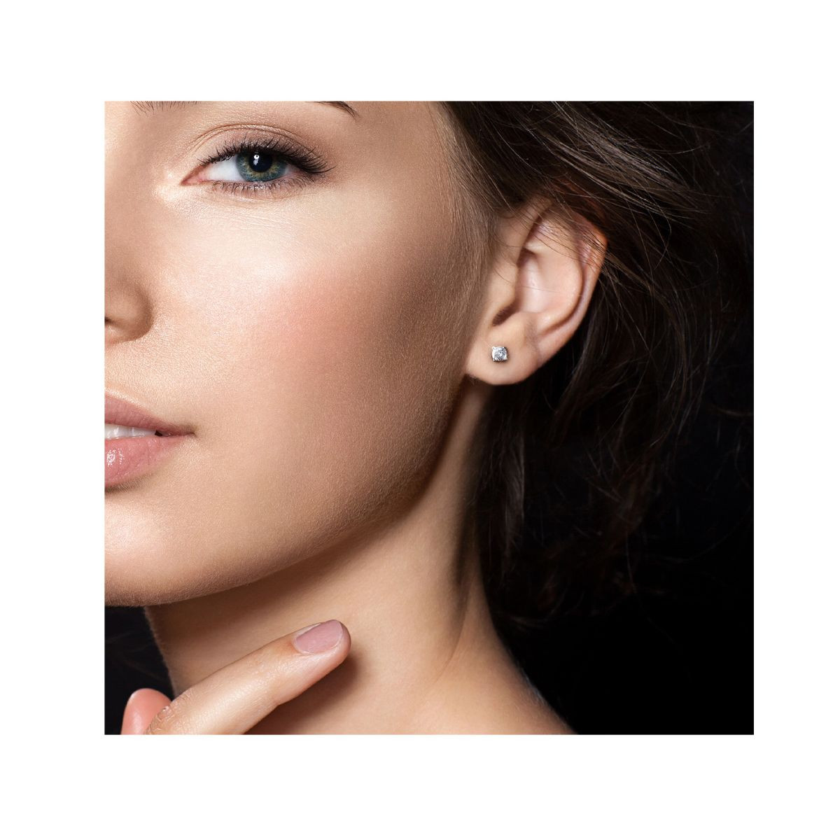 1.00 Carat (ctw SI1,G-H) Lab-Grown Diamond Solitaire Earrings product image