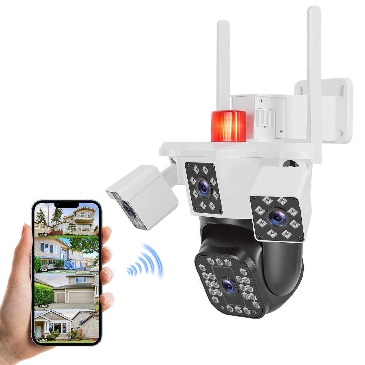 1080P 4‑Lens Wi-Fi Security Camera product image