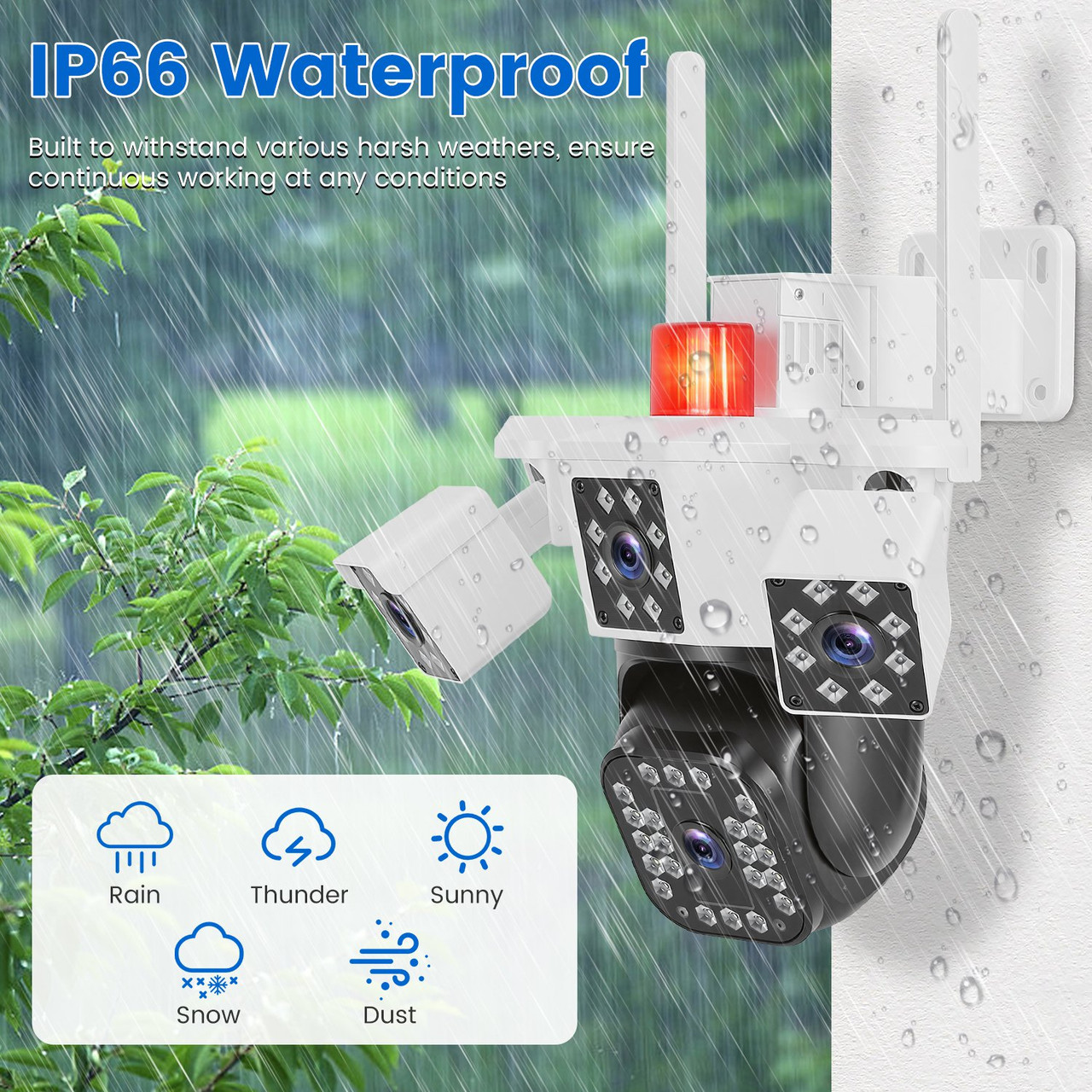 1080P 4‑Lens Wi-Fi Security Camera product image