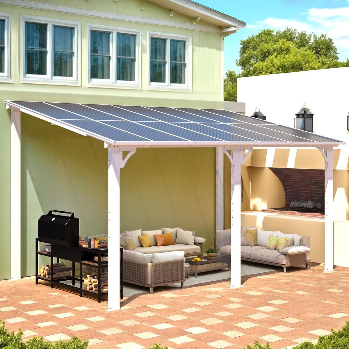 Gazebo Outdoor Lean-To Pergola for Patio product image