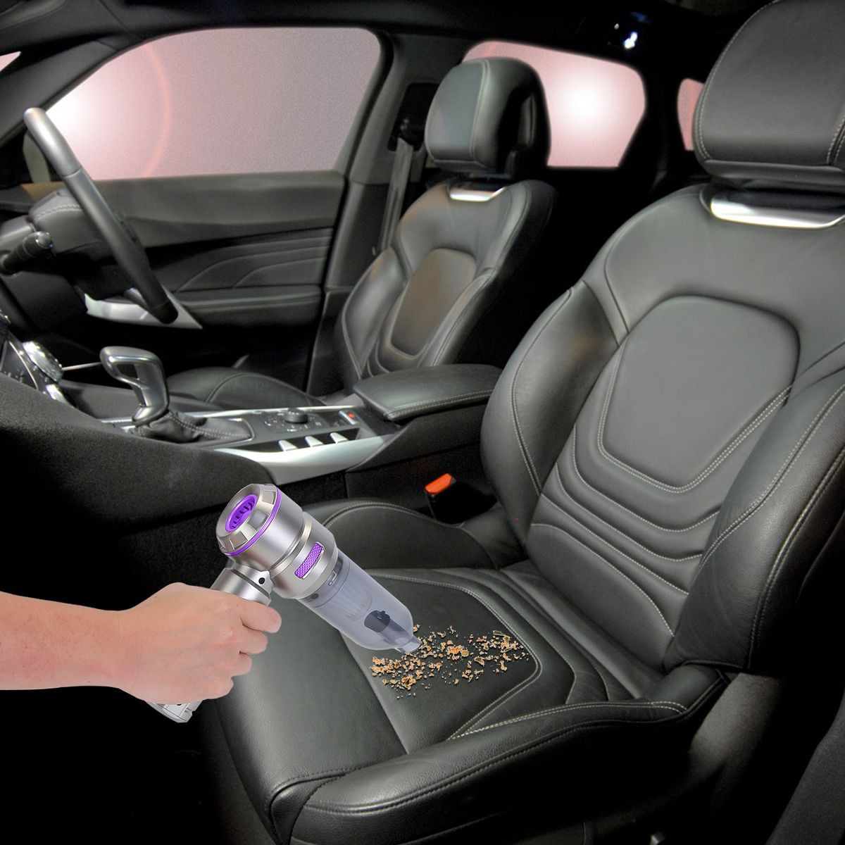 4-in-1 Cordless Handheld Car Vacuum Cleaner & Air Duster product image