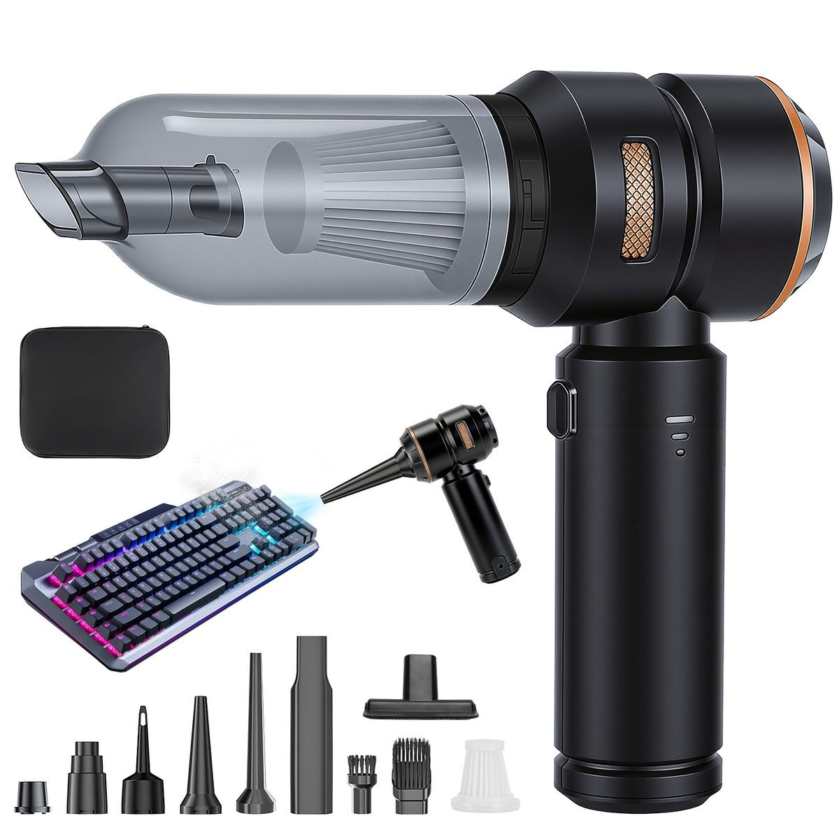 4-in-1 Cordless Handheld Car Vacuum Cleaner & Air Duster product image