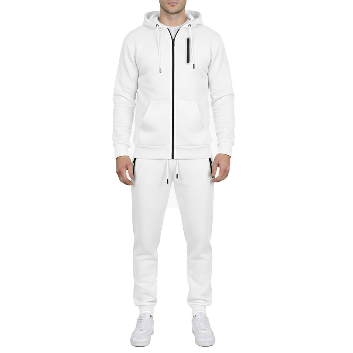 Men’s Fleece-Lined Full-Zip Hoodie & Jogger Set product image