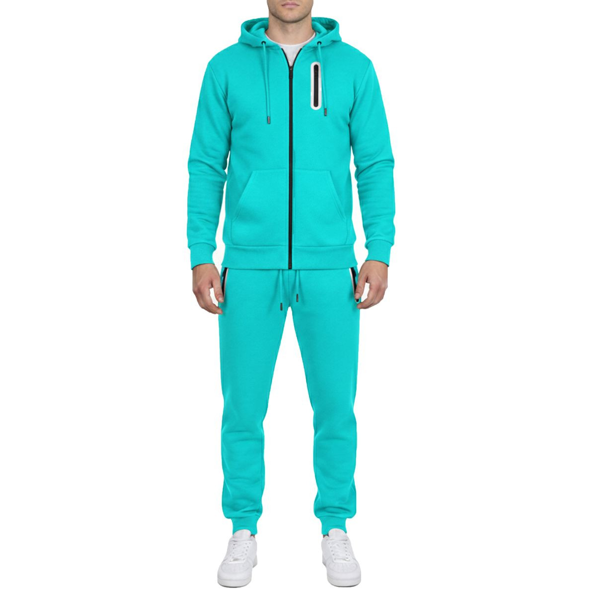 Men’s Fleece-Lined Full-Zip Hoodie & Jogger Set product image